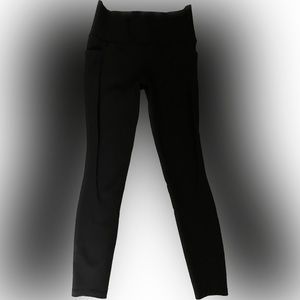 Athleta ribbed salutation leggings size medium tall. High waisted